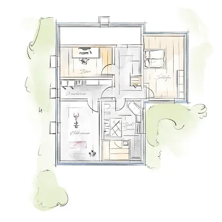Apartment Garten